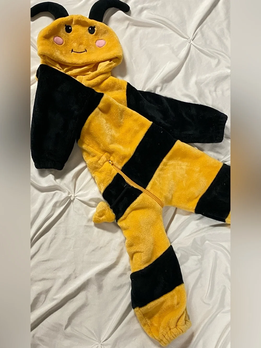 Kids Bumblebee Plush One-Piece Costume 2T-3T